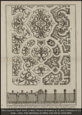 late 17th cent. French garden bedding
